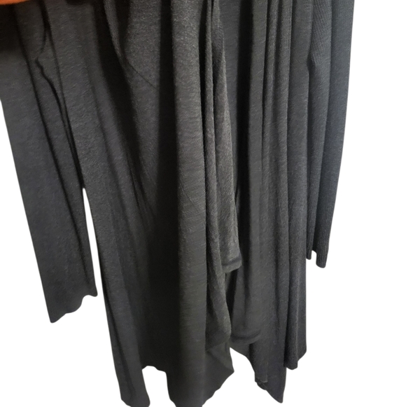 Eileen Fisher Black Drapey Open Front Long Cardigan, Size M NEW w/o TAG - Picture 4 of 7